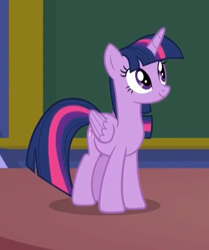 Size: 416x498 | Tagged: safe, derpibooru import, screencap, twilight sparkle, twilight sparkle (alicorn), alicorn, pony, a rockhoof and a hard place, cropped, female, smiling, wings