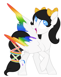 Size: 1024x1292 | Tagged: safe, artist:roserooibos, derpibooru import, oc, oc:iris, pegasus, pony, colored wings, female, mare, multicolored wings, simple background, solo, transparent background