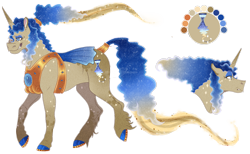 Size: 1418x876 | Tagged: safe, artist:bijutsuyoukai, derpibooru import, oc, oc:quasar, pony, unicorn, female, mare, offspring, parent:doctor whooves, parent:princess luna, solo