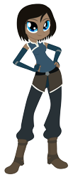 Size: 2394x5791 | Tagged: safe, artist:lhenao, artist:salmence6464, equestria girls, avatar, barely eqg related, base used, crossover, equestria girls-ified, korra, solo, the legend of korra