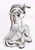 Size: 1966x2845 | Tagged: safe, artist:40kponyguy, derpibooru exclusive, derpibooru import, oc, oc only, oc:kujivunia, pegasus, pony, zebra, ear fluff, floppy ears, fluffy, leg bracelet, looking at you, raised hoof, simple background, solo, traditional art, white background, zebra oc