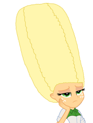 Size: 4987x6586 | Tagged: safe, artist:bigpurplemuppet99, applejack, equestria girls, beehive hairdo, solo