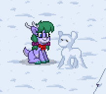 Size: 217x191 | Tagged: safe, derpibooru import, oc, oc:aquamarine snowfall, deer, pony, reindeer, pixel art, pony town, solo, sprite