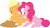 Size: 3583x1996 | Tagged: safe, artist:porygon2z, applejack, pinkie pie, earth pony, pony, cute, diapinkes, feather, jackabetes, tickling