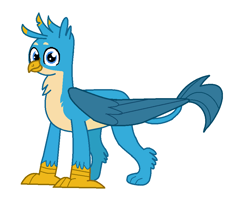 Size: 942x788 | Tagged: safe, artist:theawesomeguy98201, gallus, griffon, cute, gallabetes, looking at you, wings