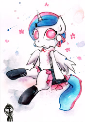 Size: 2409x3437 | Tagged: safe, artist:mashiromiku, derpibooru import, oc, oc:mimi, oc:unknown, pony, chinese new year, traditional art, watercolor painting