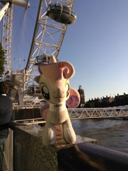 Size: 774x1032 | Tagged: safe, sweetie belle, unicorn, irl, london, photo, plushie, public