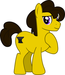 Size: 1358x1571 | Tagged: safe, artist:lightningbolt, derpibooru exclusive, oc, oc only, oc:terra, earth pony, pony, .svg available, commission, looking at you, male, older, raised hoof, simple background, solo, stallion, svg, transparent background, vector