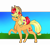 Size: 3493x3163 | Tagged: safe, artist:derpymuffins12, apple bloom, applejack, earth pony, pony, adorabloom, apple sisters, applejack's hat, cowboy hat, cute, hat, looking at each other, piggyback ride, ponies riding ponies, redraw, riding, smiling