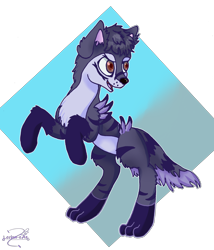 Size: 5000x5840 | Tagged: safe, artist:lechu-zaz, oc, oc only, pony, wolf, commission, solo