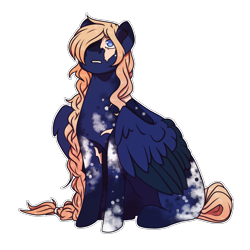 Size: 1024x1024 | Tagged: safe, artist:eggymy, oc, oc only, pegasus, pony, appaloosa, female, looking up, mare, scar, simple background, sitting, solo, transparent background, white outline