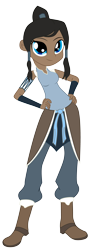 Size: 2242x6063 | Tagged: safe, artist:lhenao, artist:salmence6464, equestria girls, avatar, barely eqg related, base used, crossover, equestria girls-ified, korra, solo, the legend of korra