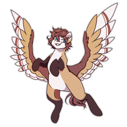 Size: 1024x1024 | Tagged: safe, artist:eggymy, oc, oc only, pegasus, pony, colored wings, female, flying, grin, mare, multicolored wings, simple background, smiling, solo, transparent background, white outline, wings