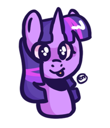 Size: 875x1019 | Tagged: safe, artist:strawbapy, twilight sparkle, pony, bust, cute, portrait, simple background, solo, tongue out, transparent background, twiabetes