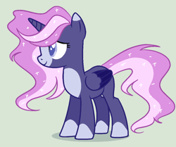 Size: 1054x880 | Tagged: safe, artist:rose-moonlightowo, oc, alicorn, pony, alicorn oc, female, mare, simple background, solo