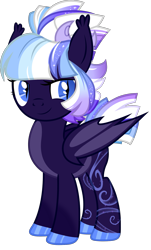 Size: 1413x2343 | Tagged: safe, artist:sonofaskywalker, derpibooru import, oc, oc:halo, bat pony, pony, bat pony oc, commission, female, mare, show accurate, simple background, solo, transparent background