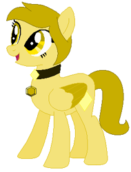 Size: 288x378 | Tagged: safe, artist:firestarartist, pegasus, crossover, ponified, solo, steven universe, yellow diamond (steven universe)