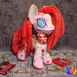 Size: 2222x2253 | Tagged: safe, artist:1stastrastudio, derpibooru import, oc, oc:candymare, pony, candies, candy, candy mare, chocolate, food, irl, photo, plushie, solo