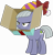 Size: 5710x6000 | Tagged: safe, artist:walrusinc, derpibooru exclusive, derpibooru import, limestone pie, earth pony, pony, best gift ever, absurd resolution, box, female, hat, limestone is not amused, mare, party hat, present, simple background, solo, transparent background, unamused, vector