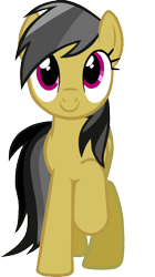 Size: 736x1317 | Tagged: safe, artist:mosty, edit, daring do, pony, background removed, female, looking up, mare, missing accessory, raised hoof, simple background, smiling, solo, transparent background, vector