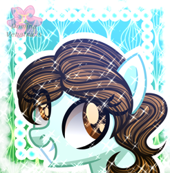 Size: 2360x2394 | Tagged: safe, artist:domina-venatricis, oc, oc:fernanda, pony, bust, female, mare, portrait, solo