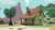 Size: 1440x810 | Tagged: safe, derpibooru import, screencap, appleoosa's most wanted, apple tree, braeburn's house, house, no pony, smoke, tree