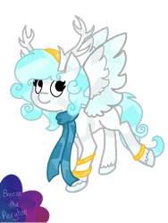 Size: 1080x1440 | Tagged: safe, artist:breeze the peryton, oc, oc:breeze the peryton, crystal pony, deer, hybrid, original species, peryton, crystal, jewelry, original oc do not steal