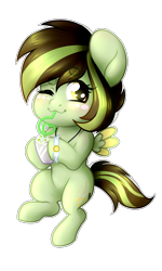 Size: 1500x2500 | Tagged: safe, artist:arxielle, derpibooru import, oc, oc only, oc:akane, pegasus, pony, chibi, female, mare, milkshake, simple background, solo, transparent background