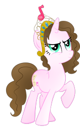 Size: 900x1428 | Tagged: safe, artist:wisheslotus, oc, oc only, pony, unicorn, big crown thingy, element of magic, female, horn, jewelry, looking up, mare, raised hoof, regalia, simple background, solo, transparent background, unicorn oc