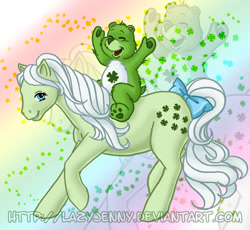 Size: 600x553 | Tagged: safe, artist:lazyjenny, derpibooru import, minty (g1), g1, care bears, crossover, good luck bear