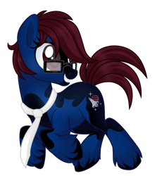 Size: 1024x1148 | Tagged: safe, artist:crystal-tranquility, oc, oc:t-minus ten, earth pony, pony, clothes, glasses, male, scarf, simple background, solo, stallion, transparent background