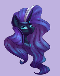 Size: 3096x3902 | Tagged: safe, artist:lunagalaxy2003, nightmare rarity, pony, bust, portrait, simple background, solo