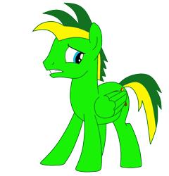 Size: 1024x1068 | Tagged: safe, artist:didgereethebrony, derpibooru import, oc, oc:didgeree, pegasus, pony, implied discord, implied rainbow dash, male, solo, stallion, unsure