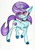 Size: 2460x3486 | Tagged: safe, artist:luxiwind, derpibooru import, oc, oc:moon brace, pony, unicorn, female, mare, solo, traditional art