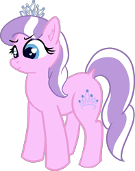 Size: 1083x1375 | Tagged: safe, alternate version, artist:poniidesu, diamond tiara, earth pony, dock, eyebrows, female, filly, heart eyes, simple background, solo, transparent background, wingding eyes