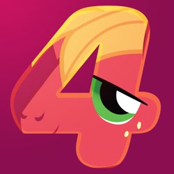 Size: 800x800 | Tagged: safe, big macintosh, pony, season 9, 4, countdown, discovery family, hype, instagram, official, season 9 countdown, solo, wat