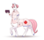 Size: 640x581 | Tagged: safe, artist:28gooddays, nurse redheart, anthro, centaur, earth pony, ponytaur, anthro centaur, clothes, female, hair bun, hat, looking at you, mare, notepad, nurse, nurse hat, simple background, smiling, smiling at you, solo, uniform, white background