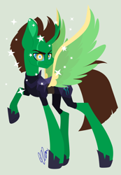 Size: 1836x2651 | Tagged: safe, artist:donnie-moon, derpibooru import, oc, oc:frost d. tart, alicorn, my little pony: the movie, alicorn oc, alternate hairstyle, armor, eye scar, hypnosis, hypnotized, implied tempest shadow, scar