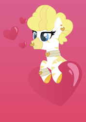 Size: 2382x3368 | Tagged: safe, artist:endlesspossibilities, oc, oc:golden heart, zebra, albino