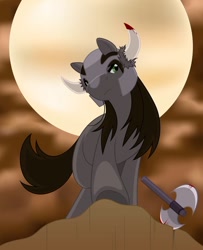 Size: 806x991 | Tagged: safe, artist:cloudyrei, pony, metalocalypse, nathan explosion, ponified