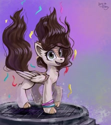 Size: 2400x2700 | Tagged: safe, artist:amy-gamy, oc, oc only, oc:summer heat, kirin, looking at you, quadrupedal, solo, winged kirin