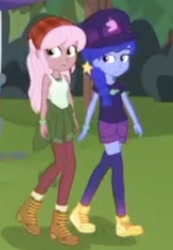 Size: 750x1084 | Tagged: safe, screencap, raspberry lilac, space camp (character), better together, equestria girls, five lines you need to stand in, cropped, walking