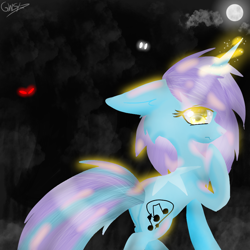 Size: 900x900 | Tagged: safe, artist:xgalacticxstudios18x, oc, oc:jazzy notes, pony, unicorn, colored, photo, solo