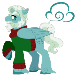 Size: 3500x3500 | Tagged: safe, artist:billygraze, oc, oc only, oc:glorious gale, pegasus, pony, beard, clothes, colored hooves, facial hair, folded wings, male, simple background, solo, stallion, sweater, transparent background, unshorn fetlocks, wings