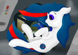 Size: 4960x3508 | Tagged: safe, artist:ahorseofcourse, oc, oc only, oc:nasapone, female, solo, space