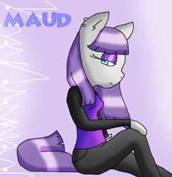 Size: 990x1020 | Tagged: safe, artist:xgalacticxstudios18x, maud pie, anthro, earth pony, solo