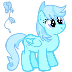 Size: 2100x2100 | Tagged: safe, artist:turnaboutart, oc, oc only, oc:icy tulip, pegasus, cutie mark, pegasus oc, simple background, solo, transparent background