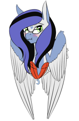 Size: 1280x1970 | Tagged: safe, artist:moonwolf96, derpibooru import, oc, oc:ayami snowsketch, pegasus, pony, bust, female, glasses, mare, portrait, simple background, solo, transparent background