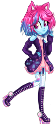 Size: 560x1240 | Tagged: safe, artist:gihhbloonde, derpibooru import, oc, oc:popys, equestria girls, boots, clothes, high heel boots, shoes, simple background, solo, transparent background