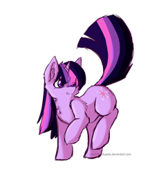 Size: 704x724 | Tagged: safe, artist:wintershibe, twilight sparkle, unicorn twilight, pony, unicorn, chest fluff, cute, ear fluff, female, hair over one eye, leg fluff, mare, simple background, solo, transparent background, twiabetes